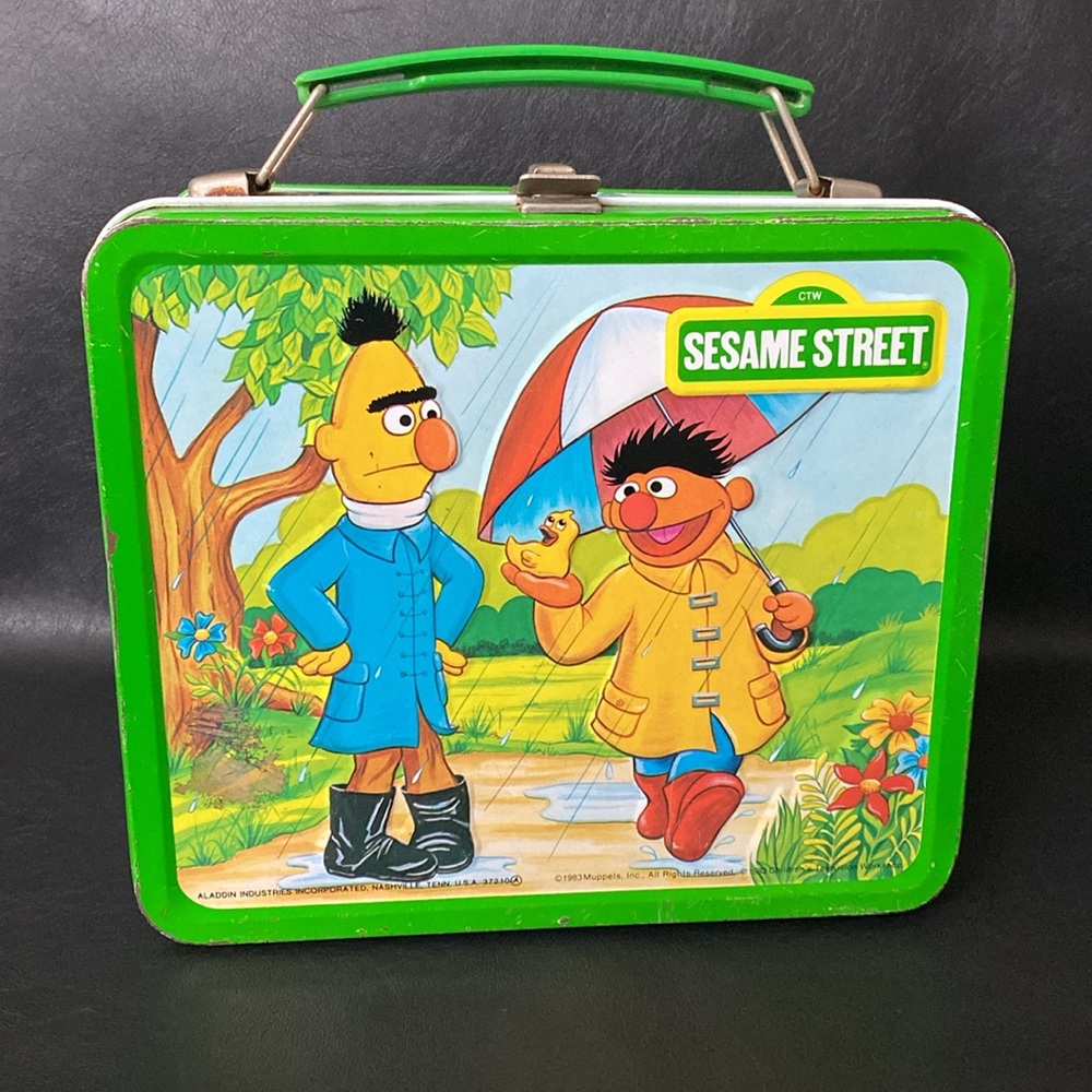 1983 Sesame Street Green Lunchbox
